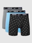 Nike Trunks mit elastischem Logo-Bund in Hellblau, Größe M