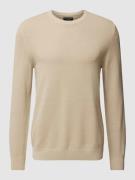 Marc O'Polo Strickpullover mit Label-Detail in Beige, Größe XXL