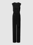 Vera Mont Jumpsuit mit Bindegürtel in Black, Größe 42