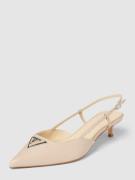 Guess Lederpumps mit Label-Applikation Modell 'JESSON' in Beige, Größe...