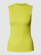 BOSS Tanktop mit geripptem Rundhalsausschnitt Modell 'FESKIES' in Neon...