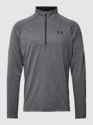 Under Armour Longsleeve mit Troyer-Kragen Modell 'Tech 2.0' in Anthraz...