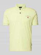 Napapijri Regular Fit Poloshirt mit Label-Print Modell 'elbas' in Neon...