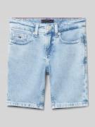 Tommy Hilfiger Kids Jeansshorts mit Label-Details in Bleu, Größe 92