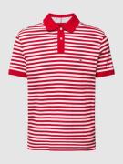 Tommy Hilfiger Poloshirt mit Label-Stitching in Rot, Größe M