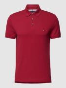 Tommy Hilfiger Slim Fit Poloshirt Modell '1985' in Kirsche, Größe XS