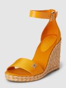 Tommy Hilfiger Sandalette mit Keilabsatz in Orange, Größe 41