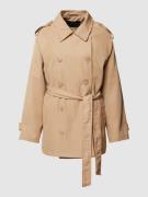 WITHBLACK Trenchcoat mit Umlegekragen in Camel, Größe M