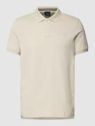 MCNEAL Poloshirt mit Label-Stitching in Beige, Größe XXL