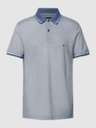 Tommy Hilfiger Poloshirt mit Logo-Stitching in Rauchblau, Größe L
