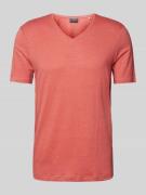 OLYMP Level Five Regular Fit T-Shirt aus reiner Baumwolle in Lachs, Gr...