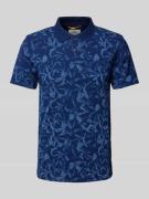 camel active Slim Fit Poloshirt mit floralem Muster in Marine, Größe X...