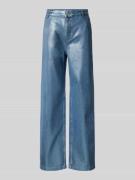 Jake*s Casual Flared Cut Jeans im Used-Look in Jeansblau, Größe 38