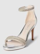 Buffalo Sandalette mit Pfennigabsatz Modell 'SELMA' in Silber, Größe 4...