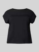 Vero Moda T-Shirt mit Lochstickerei Modell 'KAYA' in Black, Größe 48