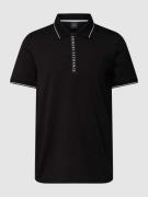 ARMANI EXCHANGE Poloshirt mit Kontraststreifen in Black, Größe L