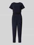 Betty Barclay Jumpsuit mit Bindegürtel in Marine, Größe 44