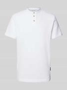 Tom Tailor Regular Fit Poloshirt mit Strukturmuster in Weiss, Größe XX...