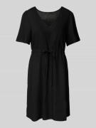 Vero Moda Minikleid aus Viskose-Leinen-Mix Modell 'MYMILO' in Black, G...