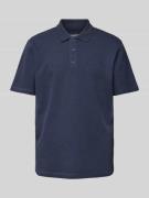 MCNEAL Regular Fit Poloshirt mit kurzer Knopfleiste in Dunkelblau Mela...