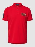 Polo Ralph Lauren Custom Slim Fit Poloshirt mit Motiv-Stitching in Rot...