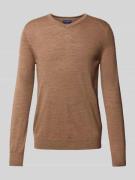 Christian Berg Men Regular Fit Strickpullover mit Woll-Anteil in Mitte...