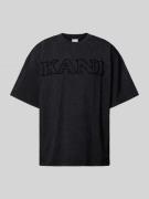 KARL KANI T-Shirt mit Label-Print Modell 'Retro' in Black, Größe M