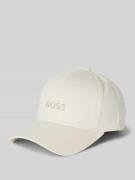 BOSS Basecap mit Label-Stitching in Offwhite, Größe 1