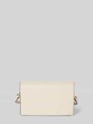 Seidenfelt Clutch mit Label-Details Modell 'Birsta' in Offwhite, Größe...