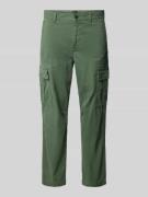 BOSS Orange Cargohose mit Label-Patch Modell 'Sisla' in Oliv, Größe 33...