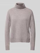 Christian Berg Woman Strickpullover mit Rollkragen in Taupe Melange, G...