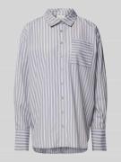 Kaffe Hemdbluse mit Brusttasche Modell 'mackie' in Mittelgrau, Größe 4...