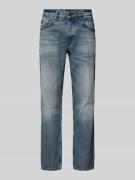 BOSS Orange Slim Fit Jeans mit Label-Detail Modell 'Troy' in Dunkelbla...