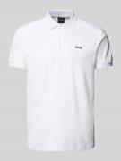 BOSS Green Poloshirt mit Label-Print Modell 'Paddy' in Weiss, Größe XX...