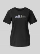 ADIDAS SPORTSWEAR T-Shirt mit Strasssteinbesatz Modell 'Holiday' in Bl...