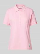 Frieda & Freddies Poloshirt mit Motiv-Print in Rosa, Größe 34