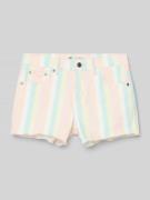 Levi’s® Kids Slim Fit Jeansshorts mit Streifenmuster in Apricot, Größe...