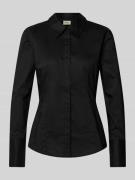 Fransa Bluse mit verdeckter Knopfleiste Modell 'jzashirt' in Black, Gr...