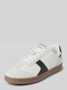 Marc O'Polo Ledersneaker mit Kontrastbesatz Modell 'Vincenzo' in Weiss...