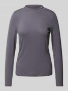 Christian Berg Woman Longsleeve mit Turtleneck in Mittelgrau, Größe M