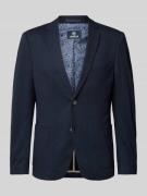 Lerros Sakko mit Strukturmuster in Marine Melange, Größe S