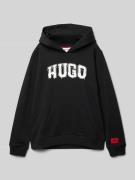 HUGO Hoodie mit Kapuze in Black, Größe 140