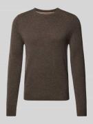 MCNEAL Strickpullover mit Rundhalsausschnitt in Dunkelbraun Melange, G...