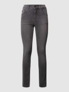 Angels Skinny Fit Jeans mit Label-Patch in Anthrazit, Größe 34/28