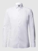 OLYMP No. Six Super Slim Fit Businesshemd aus Twill in Weiss, Größe 37