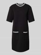 Marc Cain Knielanges T-Shirt-Kleid mit Rundhalsausschnitt in Black, Gr...