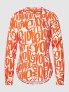 Emily Van den Bergh Hemdbluse aus Viskose mit Stehkragen in Rot, Größe...