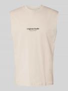 Jack & Jones Tanktop mit Label-Print Modell 'VESTERBRO' in Offwhite, G...