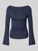 Gina Tricot Longsleeve mit Raffungen in Marine, Größe S