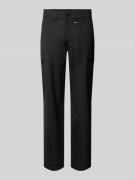 Karl Lagerfeld Regular Fit Cargohose mit Label-Applikation in Black, G...